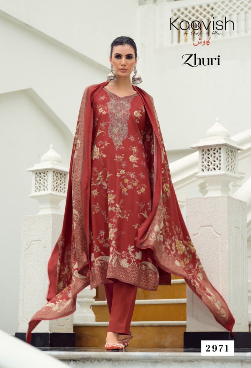 Zhuri By Kaavish Viscose Pashmina Dress Materials 